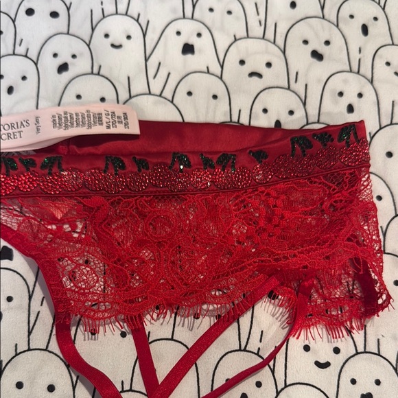 Victoria's Secret Red Garter Belt, Size M/L NWT - Picture 6 of 9
